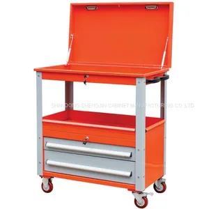 Multifunction Heavy Duty Two Drawers Tool Cart Tool Cabinet thumbnail-1