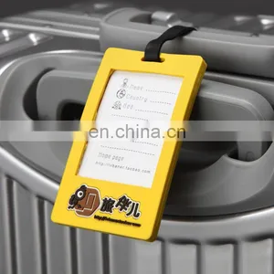 Custom Personalized Luggage Tag Low Price Silicone Luggage Tag Wholesale OEM Made PVC Luggage Tag thumbnail-4