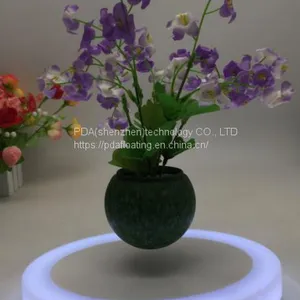 Color Led Light Maglev Floating Levitate Bottom Air Bonsai Tree Pot thumbnail-1