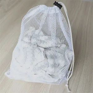 Sports Durable Mesh Drawstring Sports Equipment Bag,Travel Zipper Mesh Laundry Bag thumbnail-1