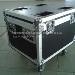 With Printing Logo With Rubber Handle Double Bass Flight Case thumbnail-2
