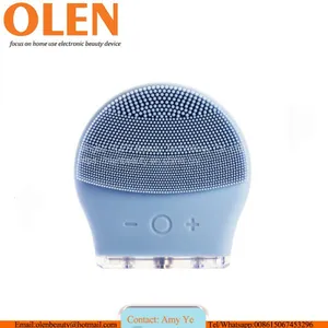 2020 Exfoliators Sonic Silicone Facial Cleansing Brush Silicone Face Mask Cleaning Brush OLEN 2020 Waterproof Sonic Face Cleansing Washing Machine Massage Brush Electric Silicone Facial Cleanser Brush thumbnail-3