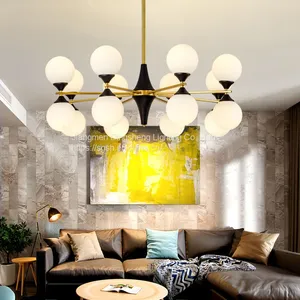 New Style All Copper Chandelier Personality Creative Ice Chandelier Crystal Lamp Household Chandelier Personality Restaurant Chandelier American Style Lamp thumbnail-2