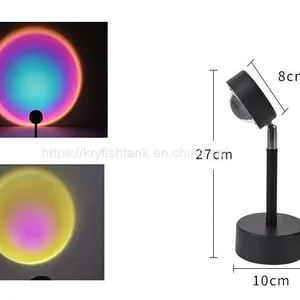Sunset Projection Night Lights Live Broadcast Background Projector Atmosphere Rainbow Lamp Decoration For Bedroom thumbnail-2