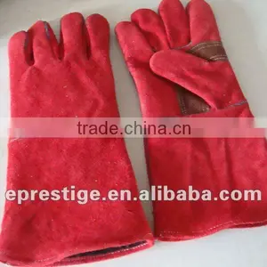 CE Certified 14" Leather Welding Gloves thumbnail-1