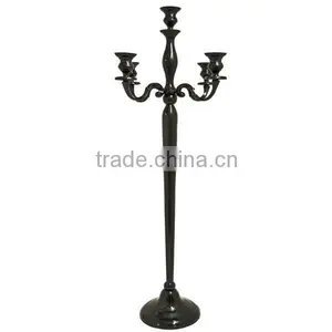 Black Brass Decorative Candelabra For Wedding And Parties thumbnail-1