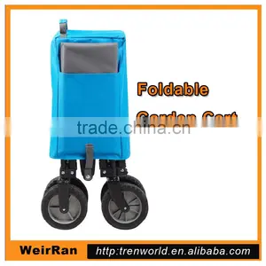 (73007) 600D Cloth in 150Lbs Trolley Foldable Huge Storage Four Wheel Metal Garden Wagon thumbnail-1