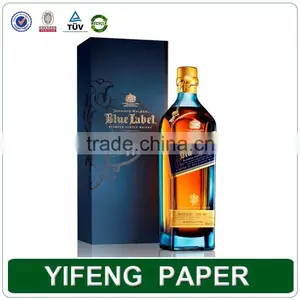 Luxury High Quality Color Printing Stamping Folding Wine Packaging Box thumbnail-1