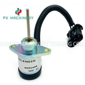 6691498 Fuel Shut off Solenoid for Bobcat S130 S150 S160 S175 S185 S205 thumbnail-1