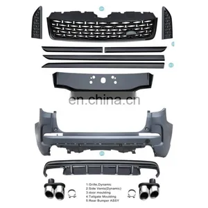 Front Grill Sets Super Black Version Kit Body Kit For RANGE ROVER SPORT 2014-2017 thumbnail-4
