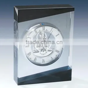 K9 Crystal Table Clock Skeleton Clock Large Crystal Table Clock thumbnail-1