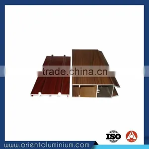 Hot Sale Wood Grain Profiles for Aluminium Balcony Sliding Doors thumbnail-1