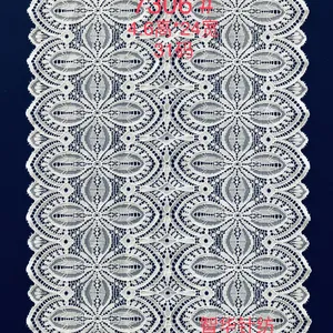 Lace Trim Vintage Embroidery Floral Lace Fabric for Sewing Gift Wrap Wedding Decor DIY Crafts Home Decor thumbnail-3