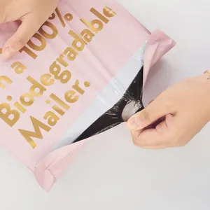 Custom Logo Printed Compostable Courier Mailing Bag Plastic Packaging for Shipping Envelopes thumbnail-1