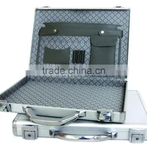 Sliver Smooth Aluminum Harshell Briefcases thumbnail-1