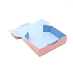 Custom Pink Logo Printing Corrugated Gift Mailer Box Special Design Cost Saving Mailer Box thumbnail-4