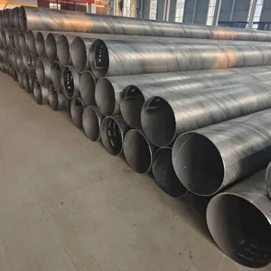Supply Dn600 Water Supply Spiral Steel Pipes With Internal and External Plastic Coating, Made of Q235b Material, Customizable thumbnail-2