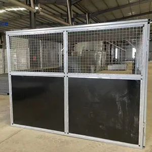 Cheap Prefab Modular Portable Horse Stable Stalls Equine Steel Doors Horse Barn Shelter for Farm thumbnail-1