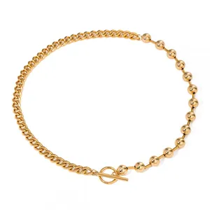 Exquisite Waterproof Minimalist Stainless Steel Gold Necklace - Custom Fashion Jewelry thumbnail-5
