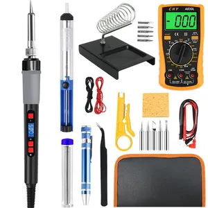808H-9 80W/60W Digital Soldering Iron Kit DIY Soldering Tools thumbnail-1