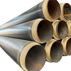 Cold and Hot Water Transport Polyurethane Steam Jacket Insulation Pipe thumbnail-2