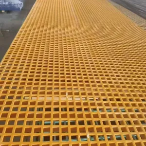 FRP GRP Molded Grating With Gritted Surface Anti-Slip Fiberglass Reinforced Plastic thumbnail-1
