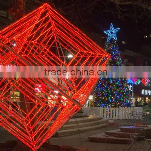 Outdoor LED Lights Winding Square Christmas Decorations thumbnail-1