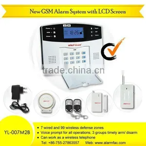 Hot Sale New Home Security GSM Mms Alarm Security System With LCD Screen YL--007M2B thumbnail-1