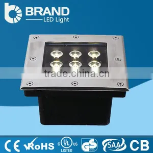 Stainless Steel 24 Volt IP67 Square Led Underground Light 9w,CE RoHS thumbnail-1