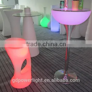 New PE Plastic Bar Stool With LED Light & Remote Control YXF-3884 thumbnail-3