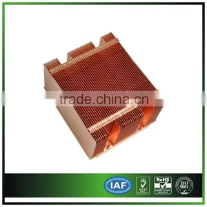 Copper Heatsink With Skiving Fin for 1U Server thumbnail-1