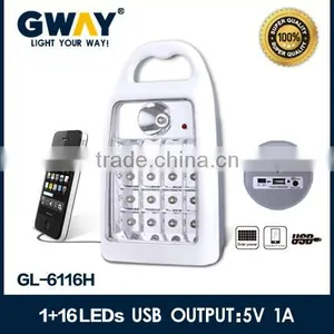 1 LED Spotlight+16 LED Emergency Light,usb Output:5V1A,using Comping and Home thumbnail-1