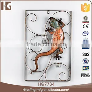 Gecko Home Decoration Cast Wrought Iron Wall Decor thumbnail-1