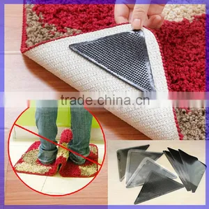 Anti Slip Skid Stickers Mat Bathroom Carpet Silicone Reusable Rug Mat Grippers thumbnail-1