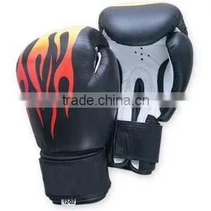 Professional Boxing Glove PU Leather Boxing Muay Thai Gloves(hook and Loop Type) for Muay Thai,boxing thumbnail-1