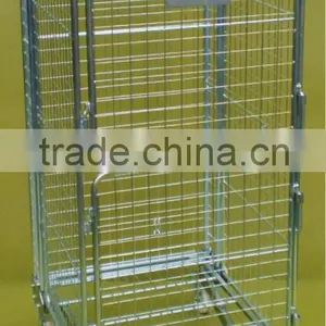 4 Sided Mesh Infill A Frame Roll Cotainer With 2 Doors thumbnail-1