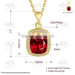 2016 Newest Big Zircon Necklace,gold Plated Necklace,lady Jewelry Necklaces thumbnail-5