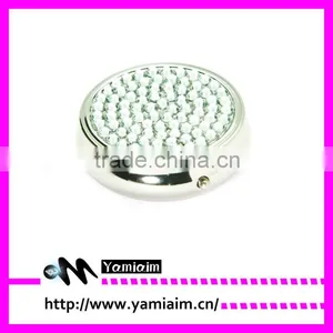 Rhinestone Crystal Bling Portable Pill Box thumbnail-1