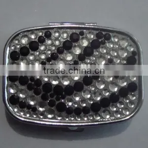 2016 Zebra Mirror Bling Crystal Pill Box and Leopard Mirror Wholesale thumbnail-4
