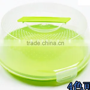 AN182 ANPHY Sealing PP Food Plastic Crystal Cover Round Cake Suitcase Carrying Box Snack Box Handle Max 10'' Cake Takeaway Pack thumbnail-1