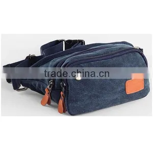 Canvas Outdoor Camping Hiking Trekking Chest Bag With Earphone Hole Hook Military Tactical Waist Bag thumbnail-2
