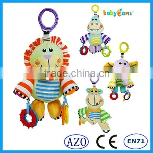 Babyfans Baby Teething Ring Toys Baby Rattle Toy With Plush Elephant Cheap Toys From China thumbnail-1