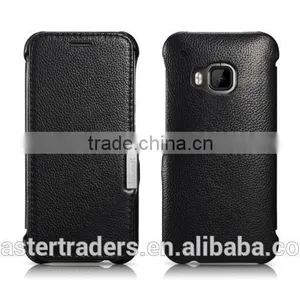 Original Icarer Litchi Grain Series Genuine Leather Case For HTC One M9 MT-3320 thumbnail-2