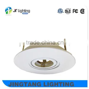 ETL Listing 3 Clips for Gu10 Bulb Round Shape Matte White Baffle Trim Etl Listed thumbnail-1