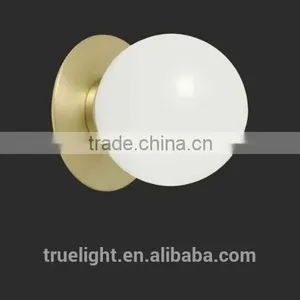 Modern Simple Wall Light With Glass and Brass Metal Wall Light Lamp Lights thumbnail-1