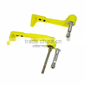 BJ-LG-004 Wholesale Motorbike Accessories Yellow Bent Style Plastic Adjustable Motorcycle Lever Guard thumbnail-5