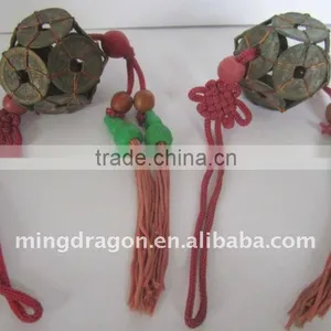 CHINESE COLORFUL MASK KNOT ORIENTAL ORNAMENT EMBROIDERY thumbnail-1