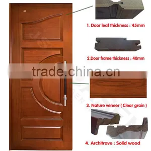 Finished Double Swing Teak Wood Main Door Designs With Teak thumbnail-2