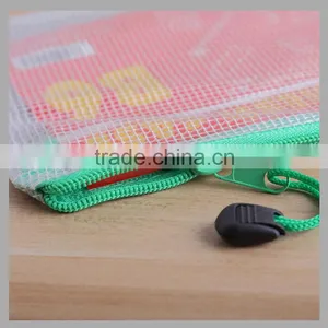 Cheap PVC Lattice Clear Zippper Bag for Stationery thumbnail-3