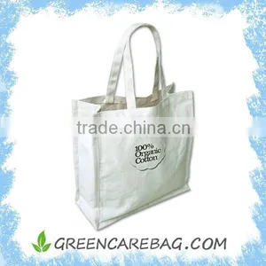 High Quality 100% Organic Cotton Tote Bag thumbnail-1